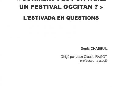 Memòri “Comment peut-on faire un festival occitan ?”